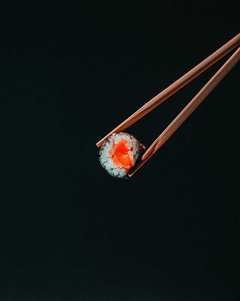 salmon roll vertical
